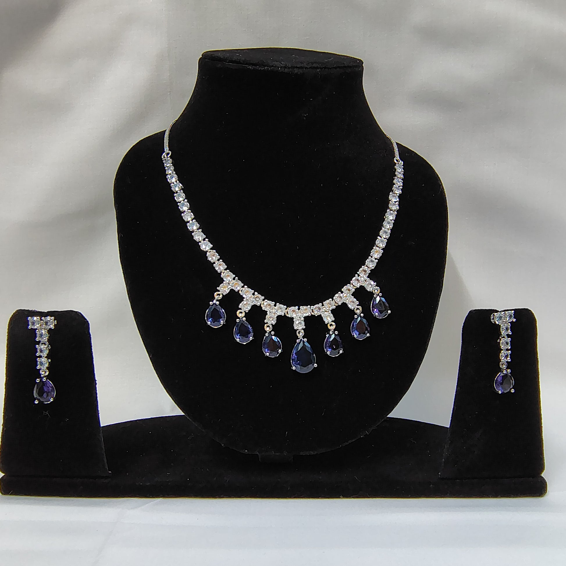Sapphire Serenade Teardrop Set