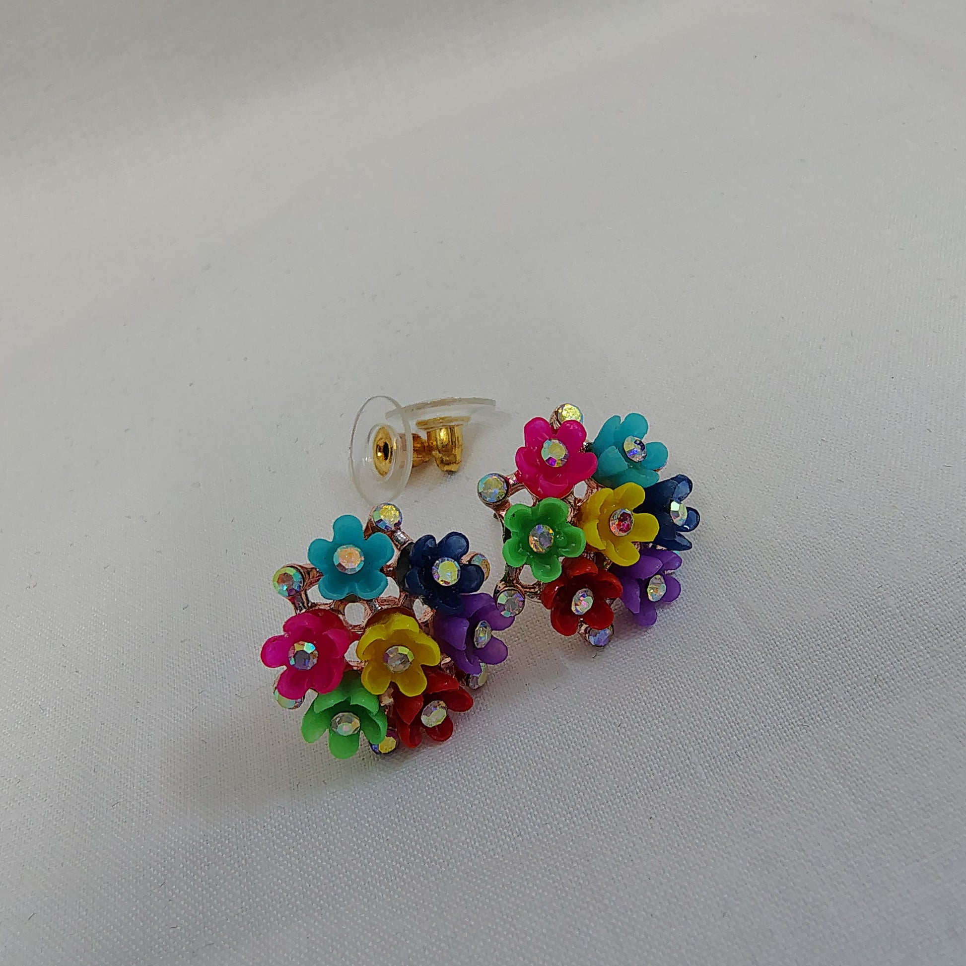 Multicolor Candy Bloom Stud