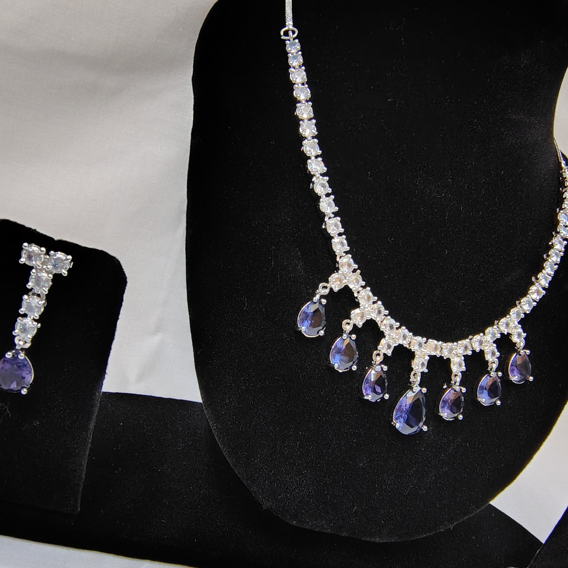 Sapphire Serenade Teardrop Set