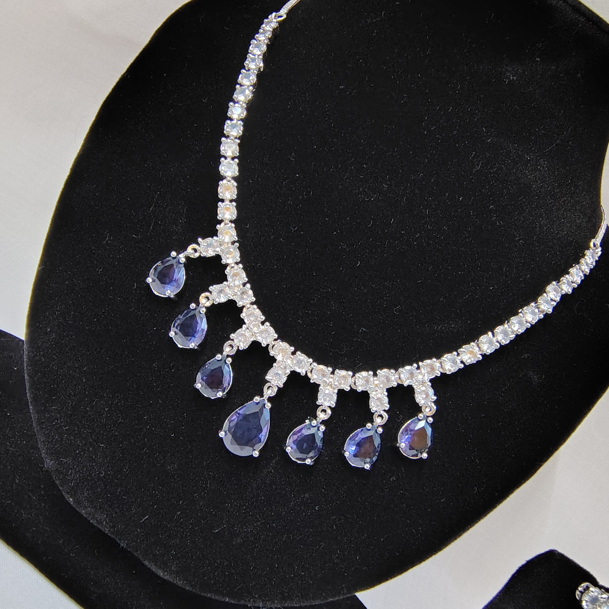 Sapphire Serenade Teardrop Set