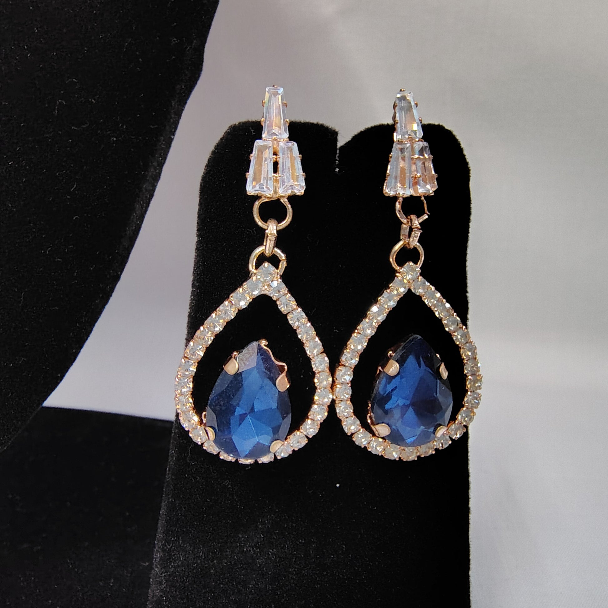 Crown Teardrop Studs