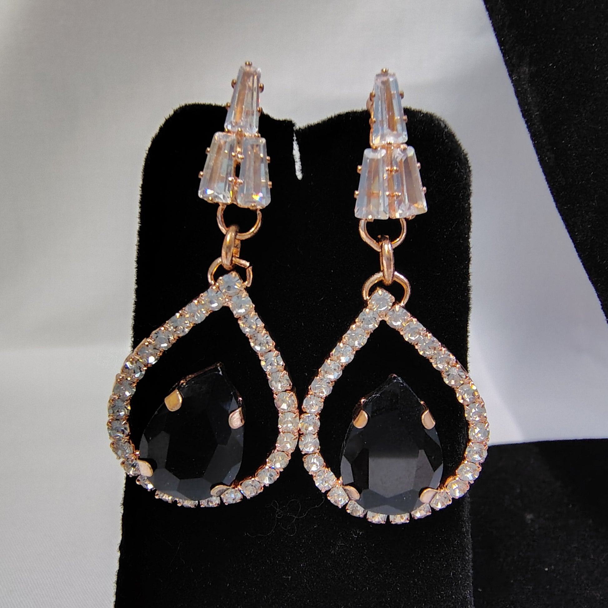 Crown Teardrop Studs