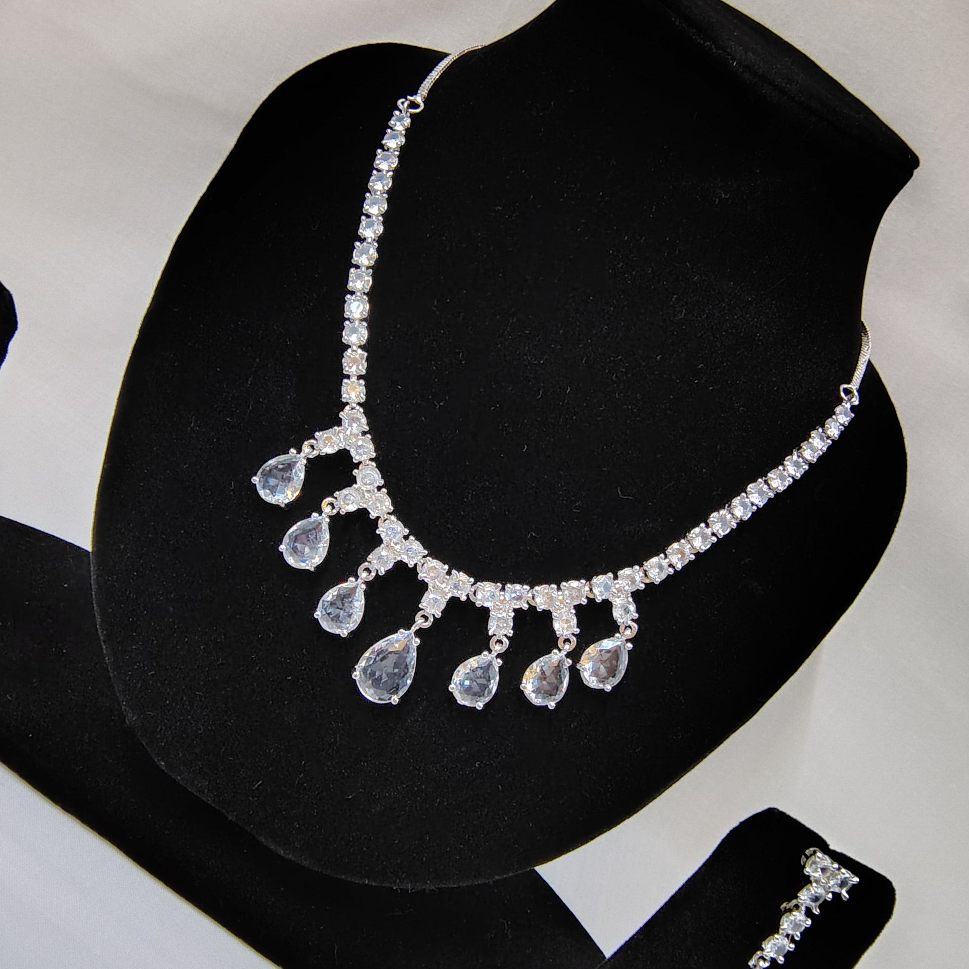 Crystal Cascade Teardrop Set