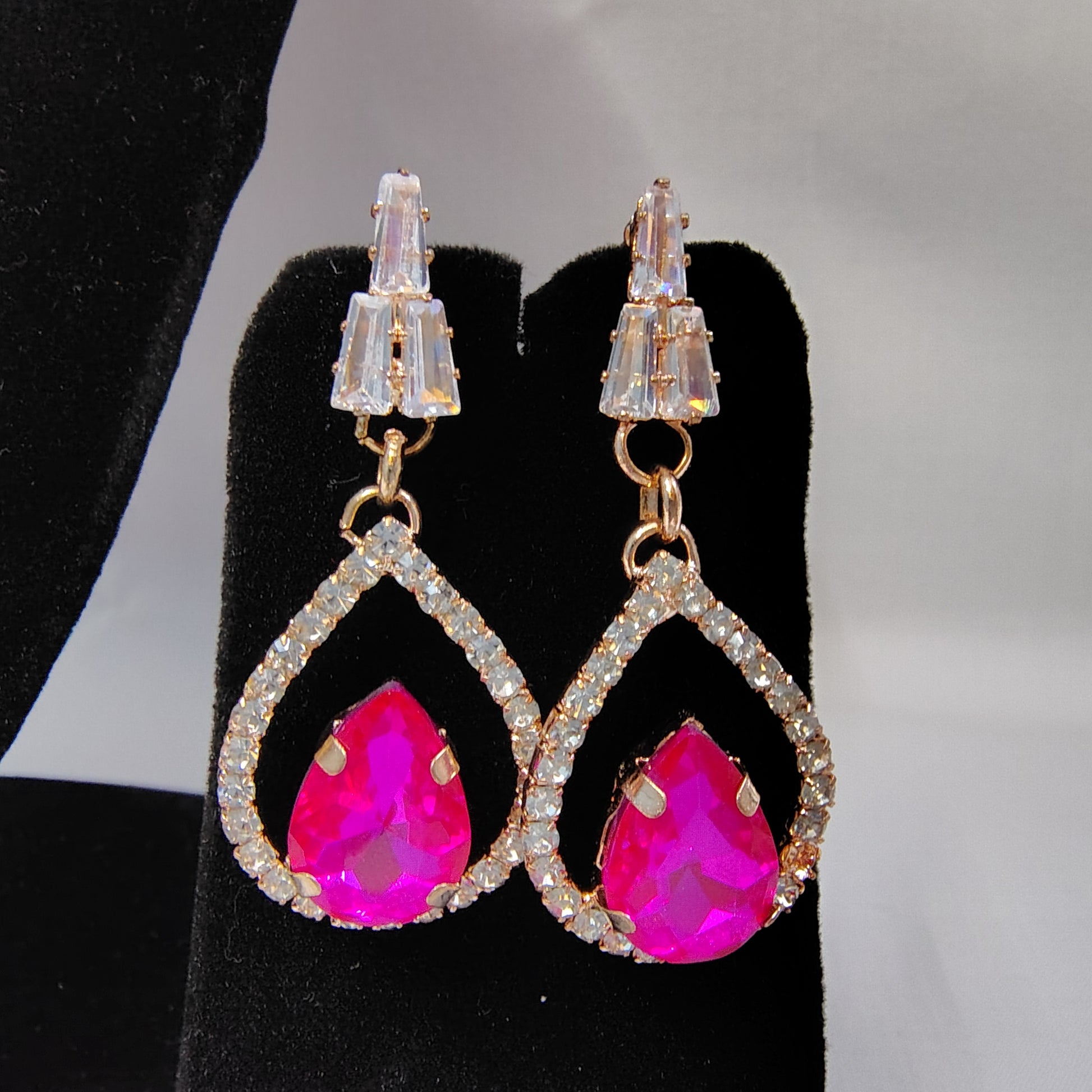 Crown Teardrop Studs
