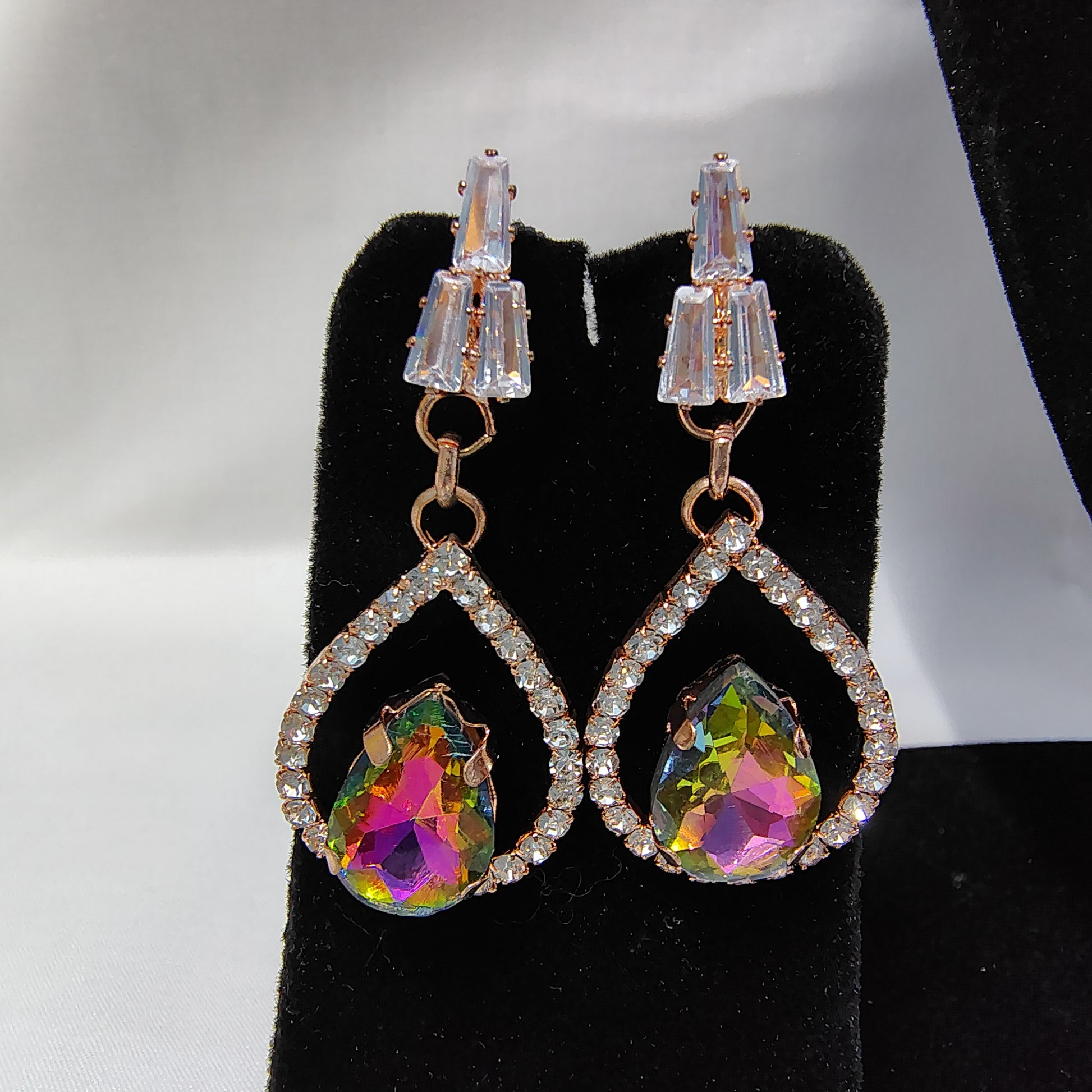 Crown Teardrop Studs