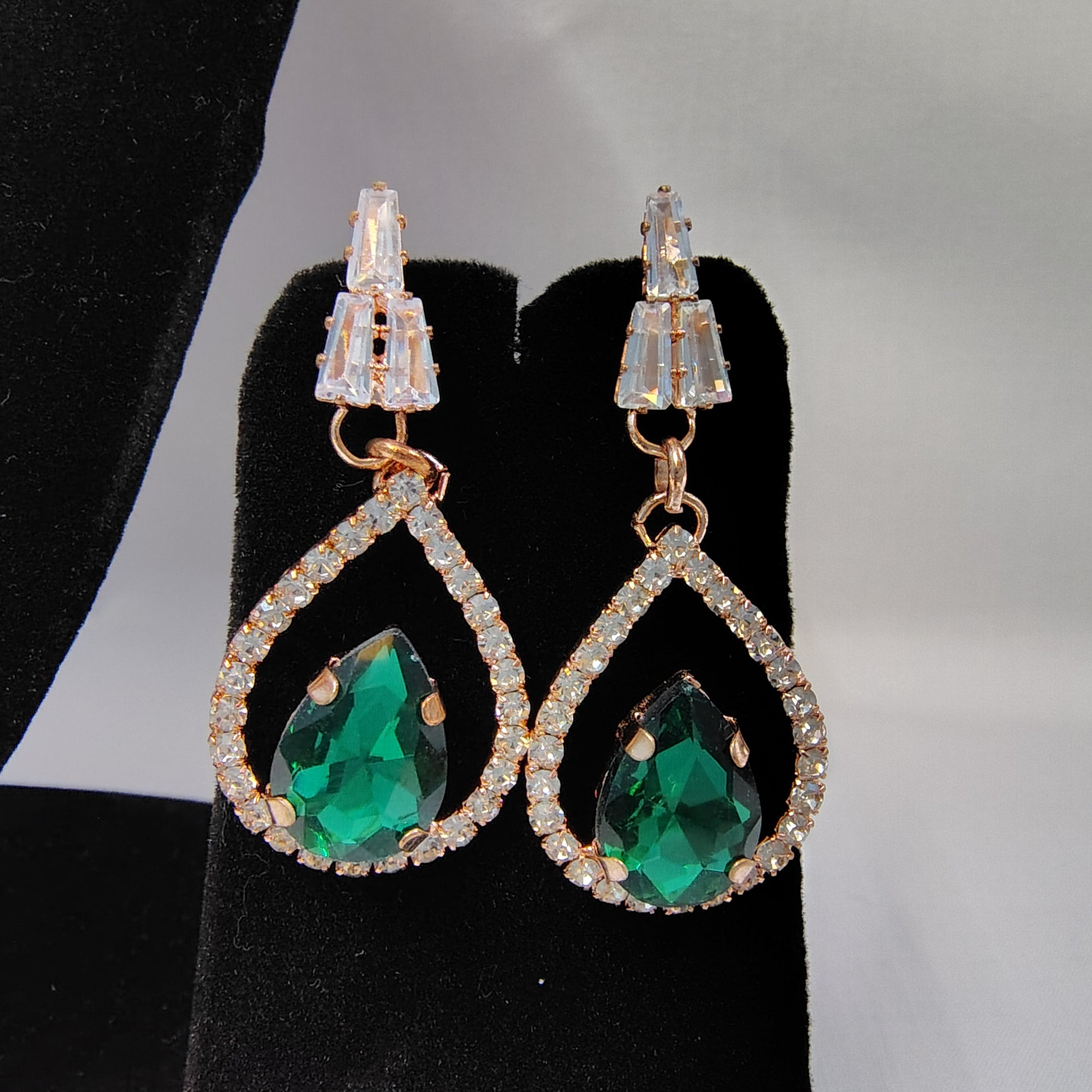 Crown Teardrop Studs