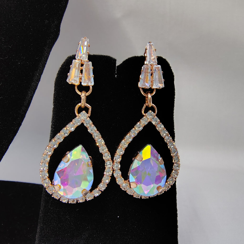 Crown Teardrop Studs