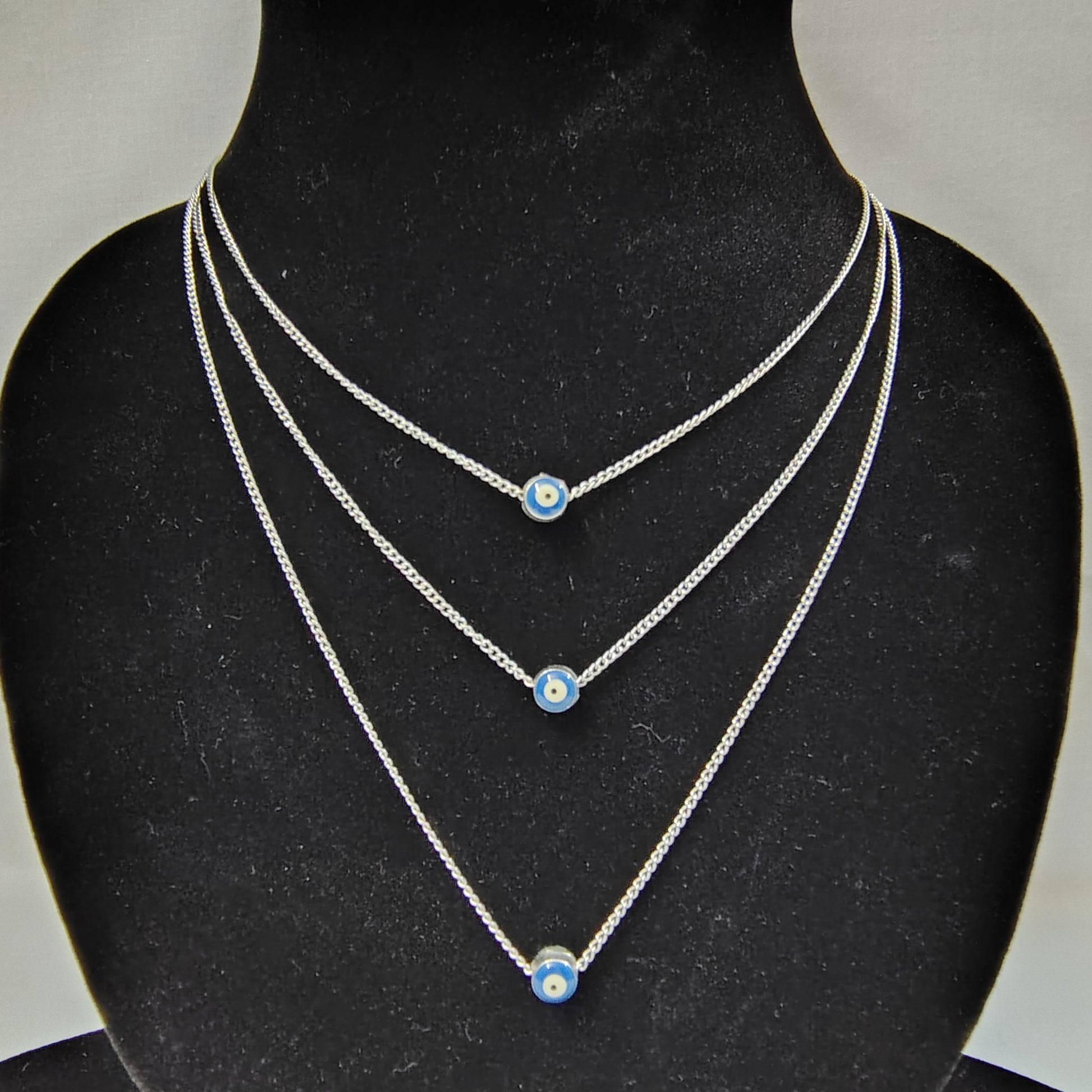 Blue Aura Evil Eye Pendant