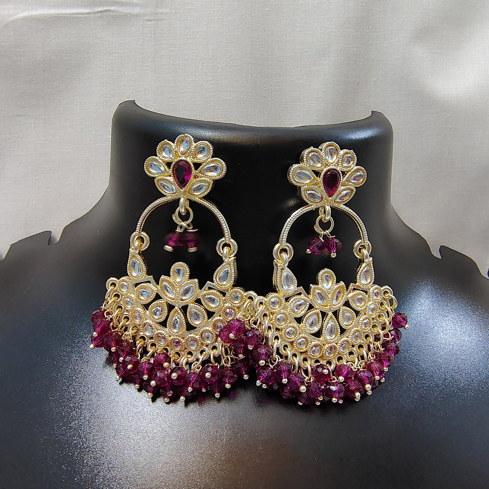 Radiance Kundan Hoops