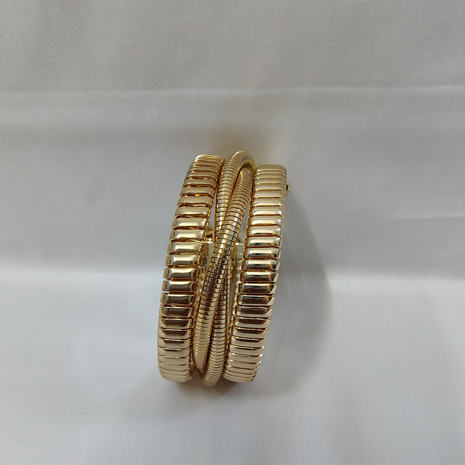 Golden Coil Elegance Bracelet