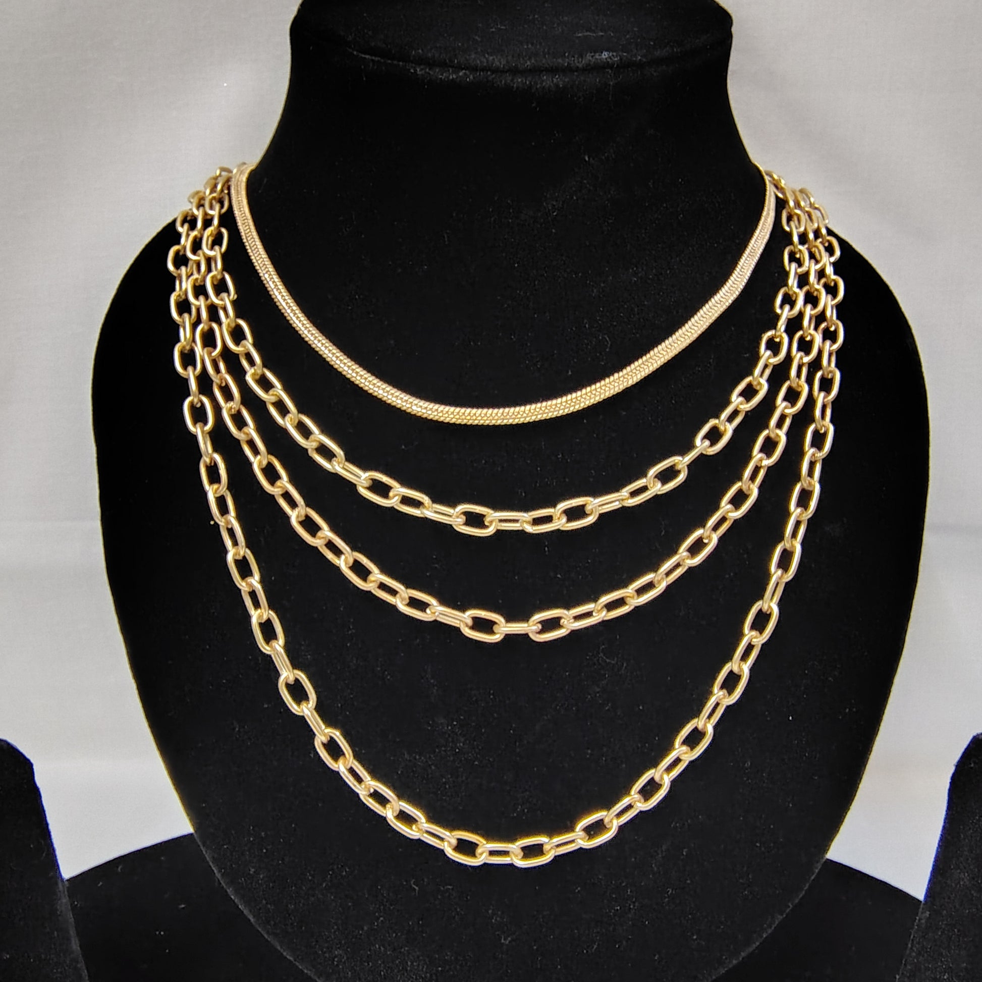Luxe Layer Gold Chain Ensemble