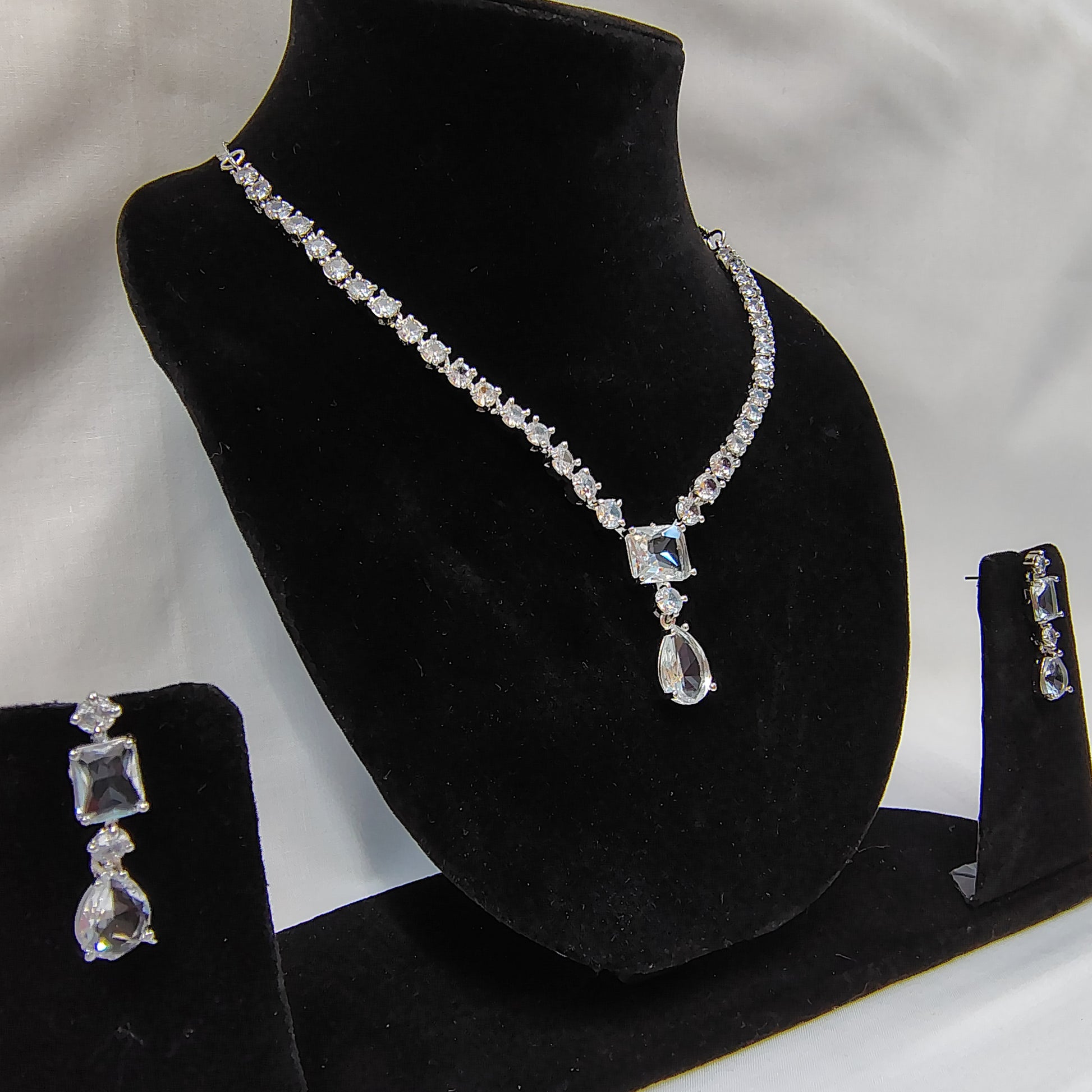 Crystal White A.D. Necklace